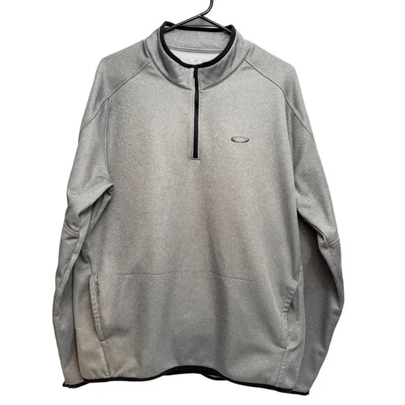 Oakley 1/4 Zip Pullover - Gray - XL - Coeur D Alene Golf Resort - Picture 1 of 12